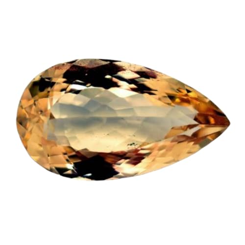 Citrine naturelle poire pour fabrication bijoux collier bague DIY