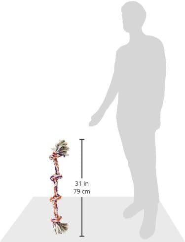 Miniatura 7 de Mammoth Flossy Chews - Tirador de cuerda de color - Juguete de algodón y poliéster prémium para perros - Juguete interactivo de cuerda para perros -