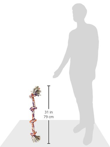 Mammoth Flossy Chews Color Rope Tug – Premium Cotton-Poly Tug Toy For Dogs – Interactive Dog Rope Toy – Tug Dog Chew Toy #TOP4