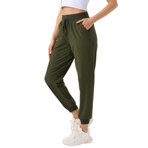 Image of ZENGVEE Womens Tracksuit Bottoms Sport Joggers Pants Army Green