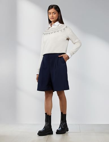 Image of Max Polyester Women Embellished Drop Shoulder Round Neck Sweatshirt