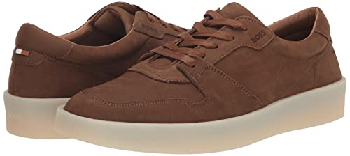 Image of BOSS Mens Nuckbuck Leather Low Profile Sneakers