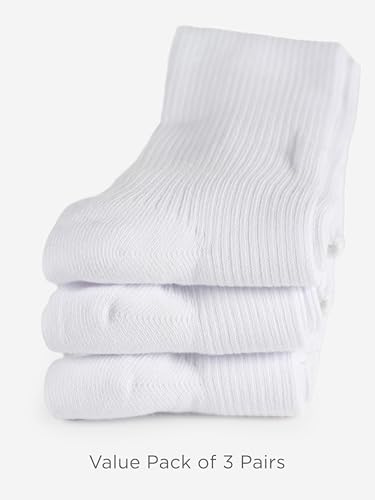 Image of COTTON DAY Kids Girls Unisex Knee High School Dress Socks Seamless Toe 3 Pack Black White Gray Navy Blue
