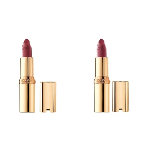 L'Oréal Paris Colour Riche Original Creamy, Hydrating Satin Lipstick Bundle with Divine Wine, 1 Count and Blushing Berry, 1 Count