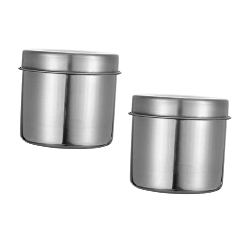 Garneck 2 Recipientes Inoxidable Para Almacenar Sopa Redondos Apilables Transparentes Para Y Alimentos