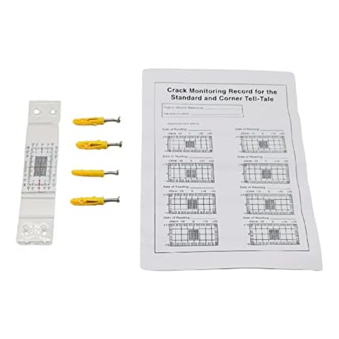 Autone Portable Crack Meter with Clear Scale Crack Contrast Caliper for Flat Surfaces Cover