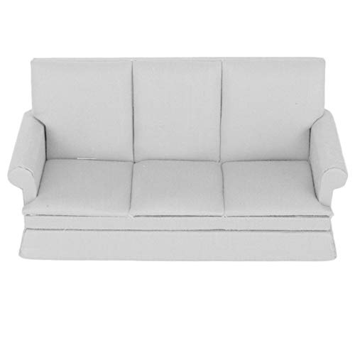 Germerse Puppenhaus Fancy Couch, Wohnzimmermöbel Puppenhaus Sofa 1/12 Scale Puppenhaus Sofa, Holz Kinder für Kinder(Gray) – Bild 7