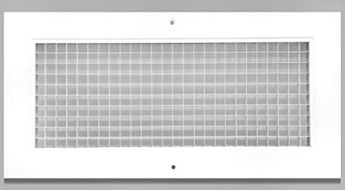 Image of 8 inch x 8 inch Cube Core Eggcrate Return Air Grille - Aluminum Rust Proof - HVAC Vent Duct Cover - White [Outer Dimensions: 9.75 X 9.75]