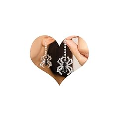 A2:spider rhinestone earrings