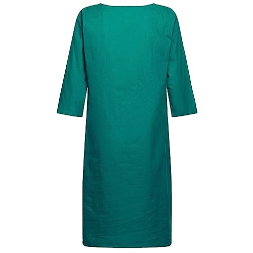 Robe t-shirt rétro idéale pour vos vacances d'été décontractées en lin