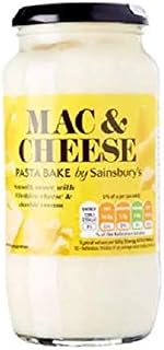 Sainsbury's Pasta Bake Sauce Macaroni Cheese 485g - Cheese sauce with Cheddar cheese and double cream.