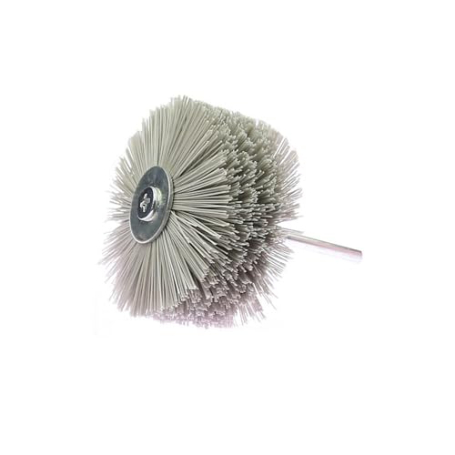 1 peça OD 85mm Broca Radial Polimento Escova Fio de Aço & Cerdas & Nylon Abrasivo Escova de Arame Ro