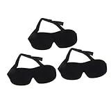 Generic 3pcs Night Blindfold Women Eye Mask Night Mask Sleep Mask Sleeping Mask Travel Eye Mask Travel Mask Eye Cover 3D Blindfold Mask Funny Mask Contoured Eye Mask Night Eyeshade Black