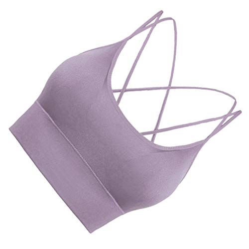 KESYOO Ã  Prova de Choque Push up Bra Underwear Underwear Cross-Strap Underwear Colete de Ioga para