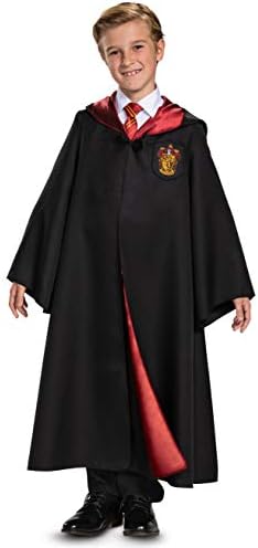 Harry Potter Robe, Official Hogwarts Wizarding World Costume Robes, Deluxe Kids Size Dress Up Accessory