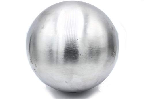 UHRIG Bola hueca de hierro pulido de 200 mm de diámetro, bola de acero para decoración en el jardín, como tapa de poste en la valla, UVM.