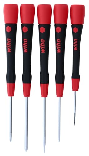Image of Wiha 26195 5 Piece PicoFinish Slotted and Phillips Precision Screwdriver Set