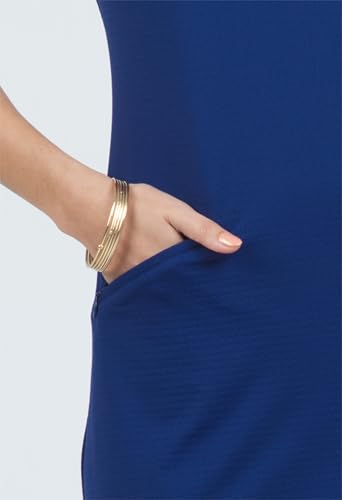 IBKUL Athleisure Wear Sun Protective UPF 50+ Icefil Cooling-Solid Sleeveless Mock Dress-580003