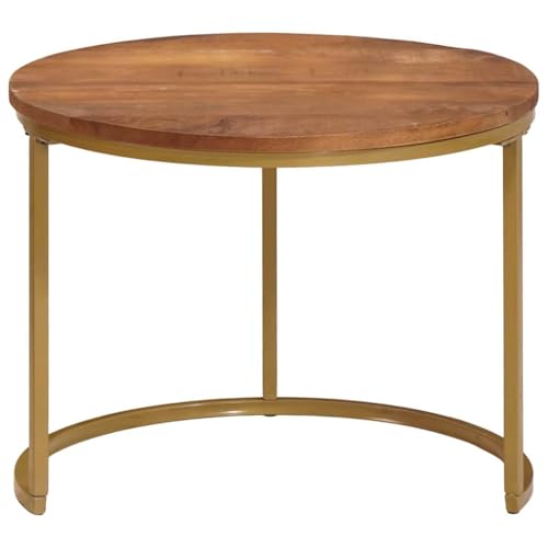 Table d'Appoint Industrielle Empilable pour Salon et Bureau Moderne - 5
