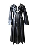 Cosplay Organization XIII 13 Costume Black Leather Coat (Tailor Made Size)