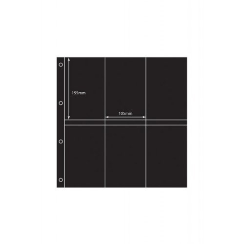 Pochettes Maximum Leuchtturm de qualité supérieure pour cartes postales noires