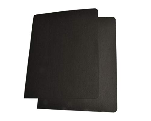 BNC Letter Size Linen Texture Presentation Paper Covers, Black Color with Round Corner, Pack of 100 - Thumbnail 3