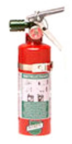 Buckeye 70510 Halotron Hand Held Fire Extinguisher with Aluminum Valve and Wall Hook, 5 lbs Agent Capacity, 4-1/4" Diameter x 6-1/2" Width x 16-3/8" Height