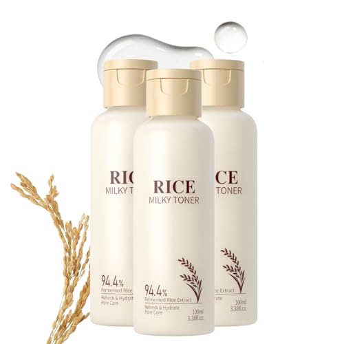 Rice Toner Gesicht - Hydrating Toner with rice extract for deep moisture, Stärkung der Hautbarriere, Nicht Klebrige Erfrischende Pflege für Alle Hauttypen (3)