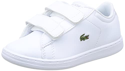 Lacoste Carnaby EVO BL 21 1 Sui Sneakers, Wht/Wht, 26 EU