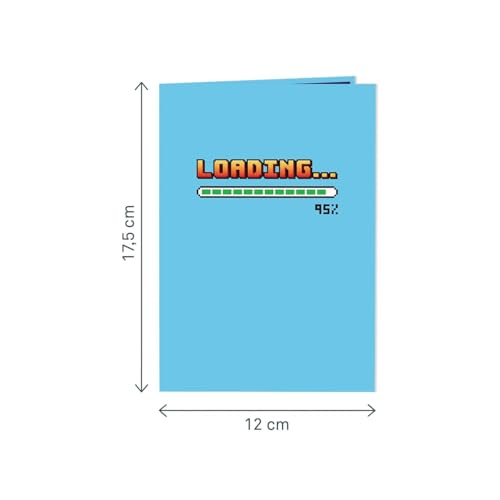 papercrush® Carte pop up « Level Up » - Carte d'anniversaire 3D amusante, Carte cadeau pour joueurs (garçons, petit ami), Bon cadeau anniversaire homme pour console de jeux et accessoires de jeu et PC – vue 4