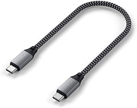 SATECHI Kabel Do Ładowania USB-C Do USB-C 25 cm Dla MacBook Pro/Air M2/ M1, Pad Pro/Air M2/ M1, Mac Mini M2, iMac M1