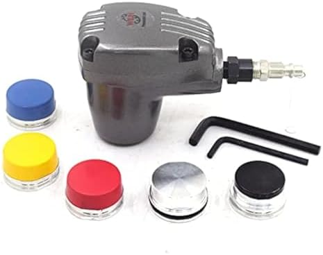 Air Palm Hammer Automatic Hammers Auto Handheld Pneumatic Hammer Dead Blow 1000 Stroke with 6 Tips Different Hardness Hammer Heads for Body Repair Plastic Inlay Assembly image 2