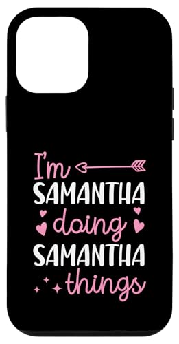 I'm Samantha Doing Samantha Things �p�[�\�i���C�Y ���O �X�}�z�P�[�X iPhone 12 mini �p