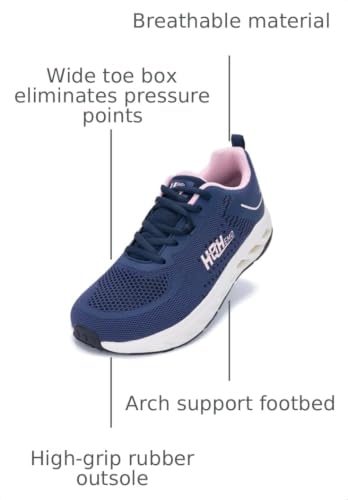 Image of Women Wide-Toe Box Walking Athletic Sneakers Zero Drop Tennis Shoes Wide Width Running Jogging for Gym Outdoor Sport