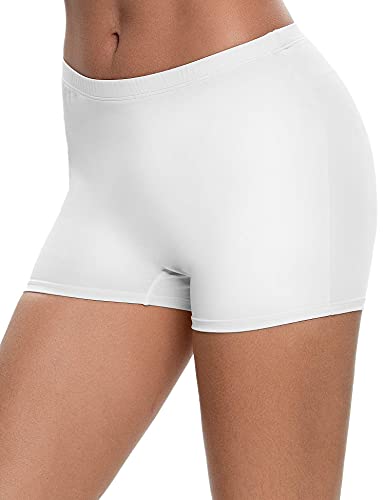 Swomog Boyshort Panties Women's 3 Pack Stretch Boyshort Underwear Boxer Briefs Yoga Boyshorts #TOP6