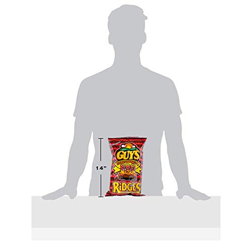 Guys Sweet Bbq Chips With Ridges– The Sweet Mesquite Barbeque Potato Chip W/Legendary Taste – Super Seasoned Barbeque Chips Make Tasty Guy Snacks, Bulk Office Snacks 15 (8 Oz Bags) #TOP5