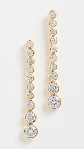 SHASHI Women's Bezel Diamond Drop Earrings2
