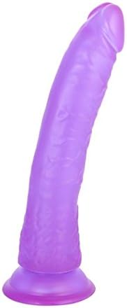 Purple Realistic Waterproof Medical Grade Silica Gel Dick Combo