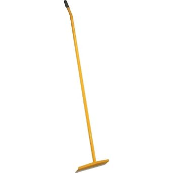 Livestock Hoe with Stainless Steel Blade - 60-Inch Powder-Coated Steel Handle - Heavy-Duty Scraper with 60-Degree Angled Head for Stalls and Crates