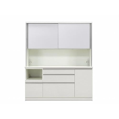 シュシュ キッチンボード 幅170cm オープンボード カップボード 引き戸 食器棚 完成品 ダイニングボード 大川家具