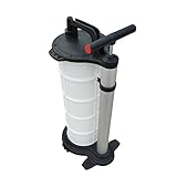 Fkstyle オイルチェンジャー【ジャッキアップ不要】手動式 9L 上抜き オイル交換 ポンプ タンク バキューム 4種ノズル付き 自動車 バイク 船舶 水槽 メンテナンス 整備 工具 [並行輸入品]