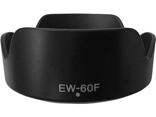 EW-60F Gegenlichtblende für Canon EOS R7 RF-S 18-150mm F3.5-6.3 is STM, EF-M 18-150mm f/3.5-6.3 is STM,HUIPUXIANG 55mm Streulichtblende Sonnenblende für Canon EOS M5 M6