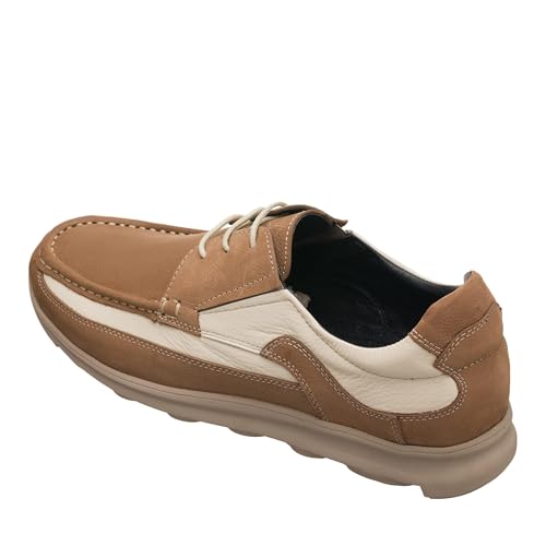 DALGALA Men's Sand Brown Big Size Calf Nubuck Handmade Lace up Casual Shoes Driving Loafers Slip On Shoes2