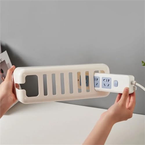 Boîte de gestion câbles design noir mat pour protection esthétique des multiprises - 4