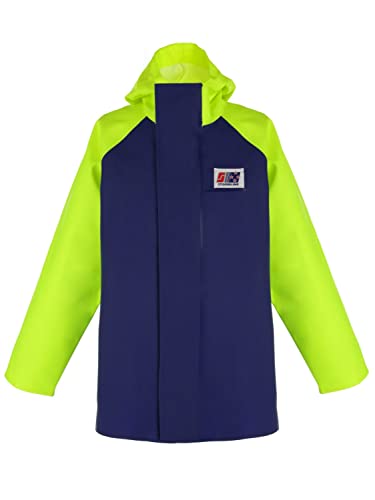 Stormline Crew 255 Men's Blue/Yellow Rain Jacket X-Large