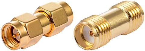 Vecys SMA Cable SMA Male to SMA Female Bulkhead RG174 10ft /3M RF Coaxial Cable + 2pcs SMA Adapters Kits for Router Antenna Signal Enhancer Wireless Adapter