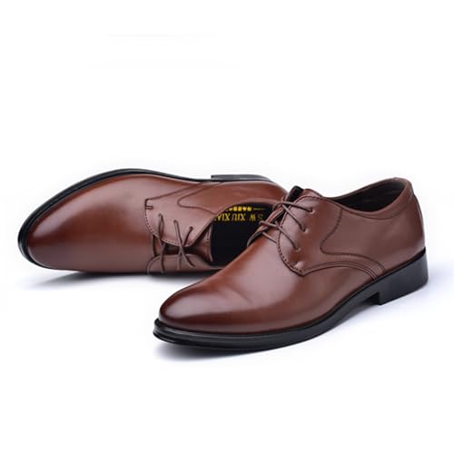 Image of Dress Shoes for Men Lightweight Breathable Lace Up Wedding Shoes Casual Modern Business Formal Oxfords Shoes