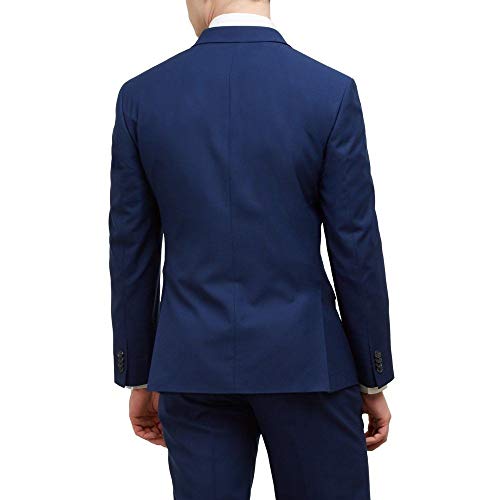 Kenneth Cole REACTION Men's Techni-Cole Stretch Slim Fit Suit Separate Blazer (Blazer, Pant, and Vest), Modern Blue, 40 Regular2