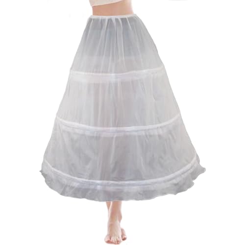 Jupon crinoline 3 cerceaux sous-jupe de 31,5 pouces pour robe de mariée