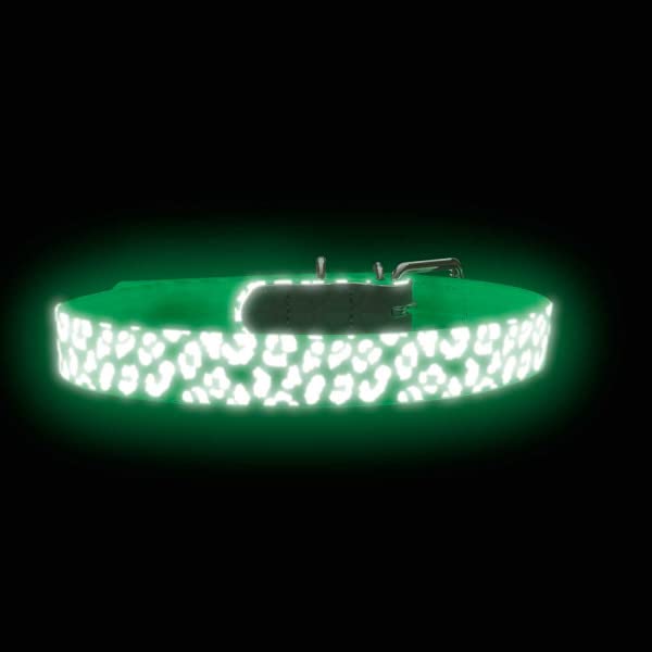 Halsband Convenience Reflect Glow Farbe Leopard, Größe 35